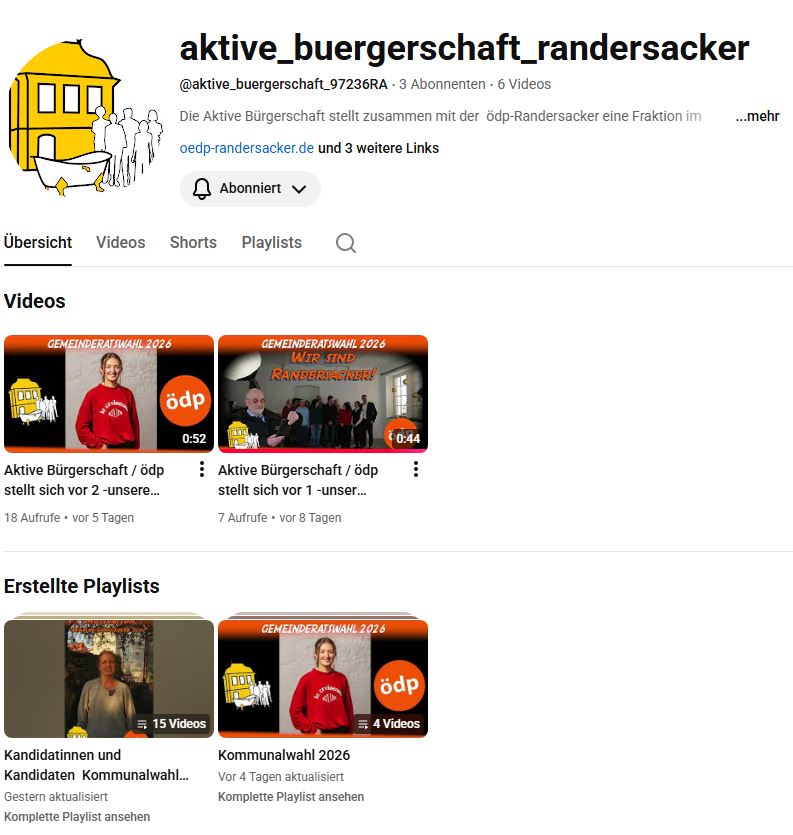 Aktive Bürgerschaft auf YouTube